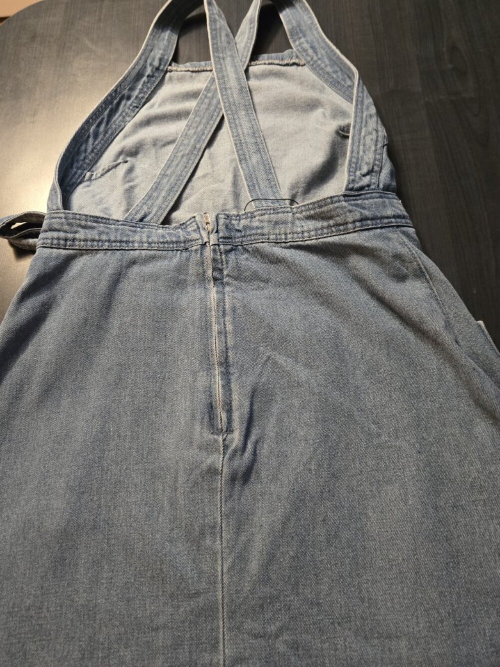 New Stella Apron Denim Dress Large - Picture 7 of 11